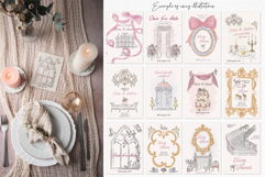 Romantic Chateau Line Art Product Image 13