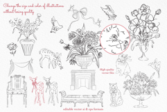 Romantic Chateau Line Art Product Image 5