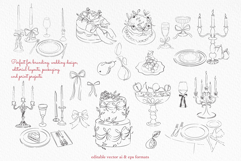 Romantic Chateau Line Art Product Image 6