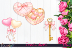Romantic Heart Candy Clipart| Feminine Sublimations Product Image 1