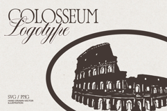Colosseum Rome Landmark Logotype Product Image 1