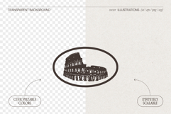 Colosseum Rome Landmark Logotype Product Image 2