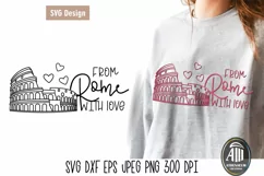 Travel Quotes SVG| Rome SVG| From Rome with Love Cut Files