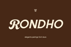 Rondho Luxury Retro Font Duo Sans &amp; Script Product Image 1
