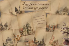 Vintage sheets "Roofs and Towers". Digital Album 3 Product Image 1