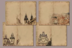 Vintage sheets "Roofs and Towers". Digital Album 3 Product Image 3