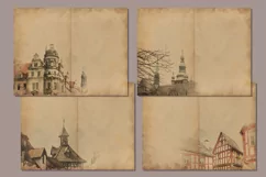 Vintage sheets "Roofs and Towers". Digital Album 3 Product Image 2