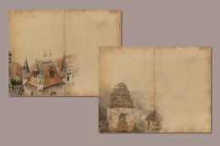 Vintage sheets "Roofs and Towers". Digital Album 3 Product Image 4