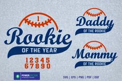Rookie of the Year, Baseball Theme Birthday Family Shirts Product Image 1