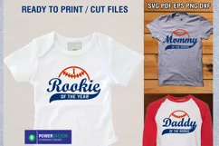 Rookie of the Year, Baseball Theme Birthday Family Shirts Product Image 2