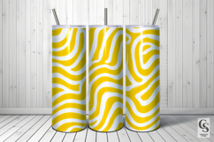 Yellow Abstract Wavy Lines Seamless Patterns Product Image 4