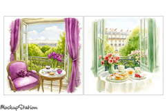 Vintage Room House Junk Journal Page | Decoupage JPG Product Image 2