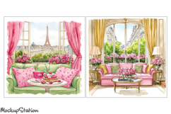 Vintage Room House Junk Journal Page | Decoupage JPG Product Image 3