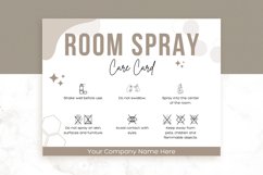 Room Spray Care Card Editable Template Product Image 2