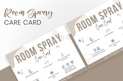 Room Spray Care Card Editable Template Product Image 3