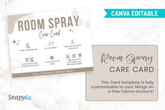 Room Spray Care Card Editable Template Product Image 5
