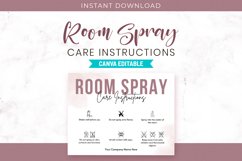 Canva Room Spray Care Instructions Product Image 1