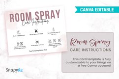 Canva Room Spray Care Instructions Product Image 5