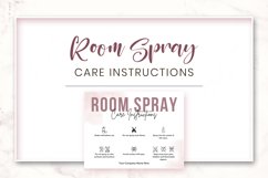 Canva Room Spray Care Instructions Product Image 6
