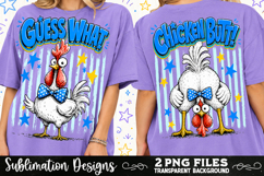 Guess What Chicken Butt PNG , Funny Preppy Sublimation Product Image 1