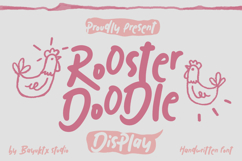 Rooster Doodle - Playful Handwritten Display Font Product Image 1