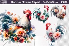 Farm Animals Flowers Bundle | Double Exposure Sublimation Product Image 14