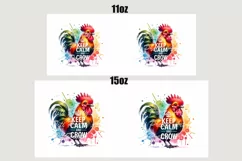 Rooster w Mug Wrap For 11 oz and 15 oz, 3d Mug, Funny Quotes Png