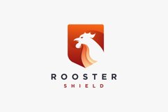 Modern shield and rooster logo Product Image 1
