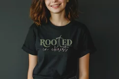 Rooted In Christ SVG, Christian SVG Design, Faith SVG Product Image 3