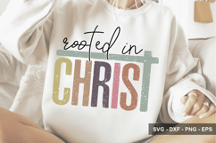 Rooted In Christ - Christian Design - Bible Svg Design Product Image 1