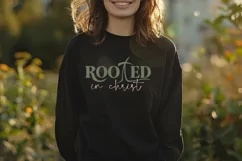 Rooted In Christ SVG, Christian SVG Design, Faith SVG Product Image 2