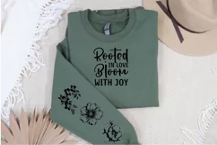 Rooted In Love Sleeve SVG, God SVG Design, Faith SVG Product Image 2