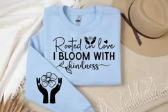 Rooted In Love I Bloom Sleeve SVG, Christian SVG Design Product Image 2