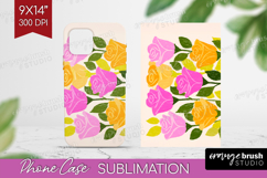 Rose Modern Floral Phone Case PNG Sping Flower Case PNG Product Image 1