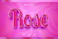 Rose 3D editable text effect Product Image 1