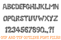 Rose and Leaf Floral Alphabet Lettering Font ABC OTF Type Product Image 2