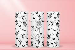 Rose birth flower skinny tumbler sublimation wrap with high resolution and transparant background are for 20oz and 30oz skinny tumbler