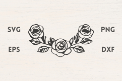 Rose Border Divider SVG Product Image 1