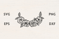 Rose Romantic Divider SVG Product Image 1