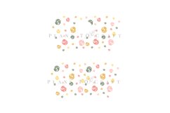 rose colorful floral flower starbucks 16oz hot cup wrap svg presized template for tumbler grande suitable for cricut and silhouette