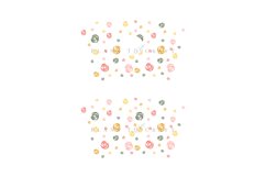 rose colorful starbucks 24oz cold cup wrap svg presized template for tumbler venti suitable for cricut and silhouette