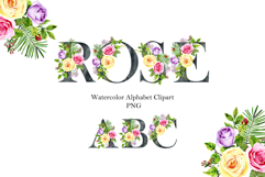 Watercolor roses alphabet. Product Image 1