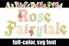 Rose Fairytale Color Font Product Image 1
