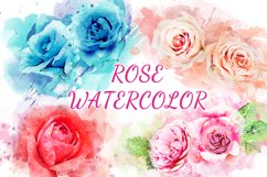 Roses Watercolor Clipart Sublimation Flowers PNG Product Image 1