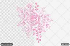 Rose Hand Drawn illustration Product Image 1