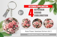 Keychain Rose Pattern Product Image 1