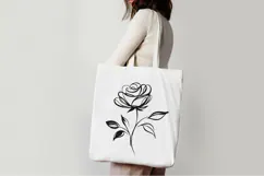 Minimalist Floral Line Art Clipart SVG | PNG | EPS Product Image 4