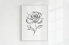 Minimalist Floral Line Art Clipart SVG | PNG | EPS Product Image 3