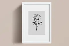 Minimalist Floral Line Art Clipart SVG | PNG | EPS Product Image 2