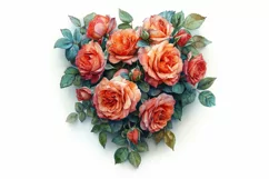 Flowers Heart Shape Symphony of Love A Valentine's Melody Product Image 2